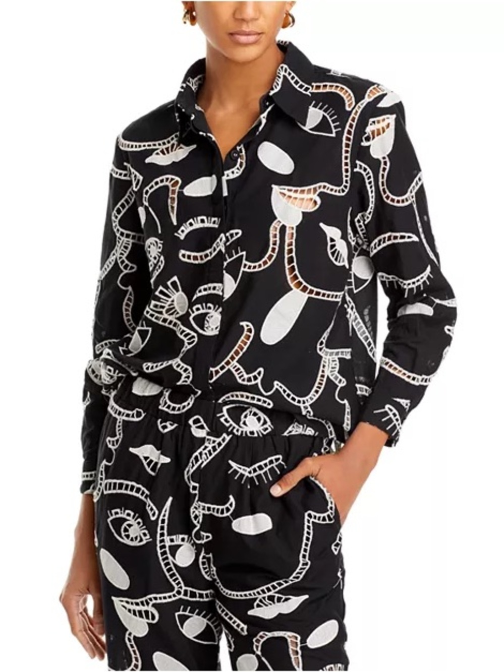 Farm Rio Richelieu Faces Shirt